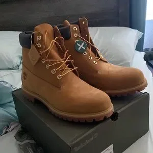 6 inch timberland wheat color size 13 brand new 2 day old 100% authentic NEW Timberland 6 Inch Boot Wheat Nubuck Premium TB010061-713  main image 2